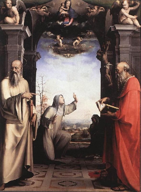 BECCAFUMI, Domenico Stigmatization of St Catherine of Siena oil painting image
